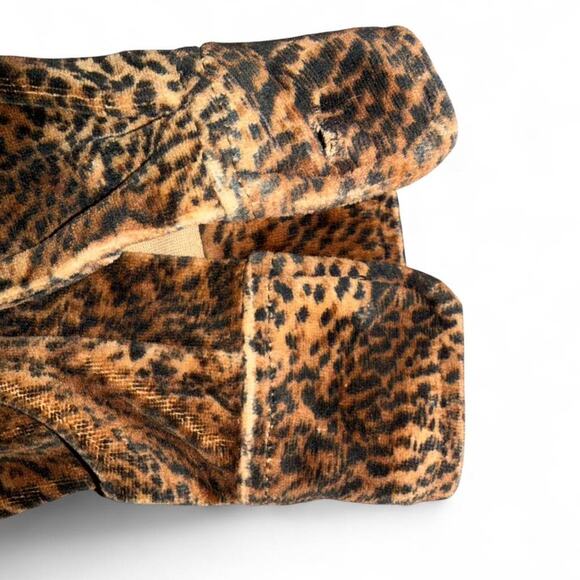 90s y2k grunge punk Super soft leopard print vintage jacket - Picture 5 of 5